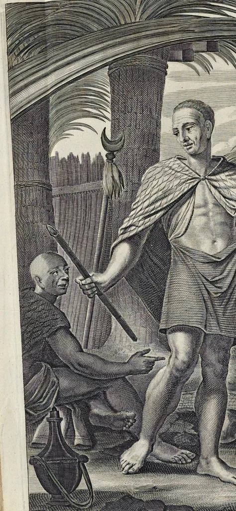 An illustration from Naukeurige beschryving van gantsch Syrie, en Palestyn of Heilige Lant... Verrijkt met lantkaerten en afbeeldingen... in koper gesneden, 1677, leaf 301
