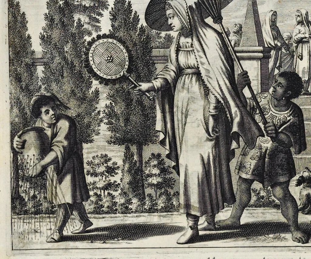 An illustration from Naukeurige beschryving van gantsch Syrie, en Palestyn of Heilige Lant... Verrijkt met lantkaerten en afbeeldingen... in koper gesneden, 1677, leaf 307