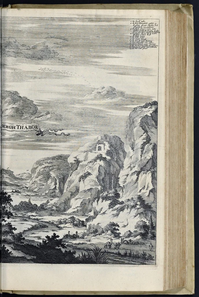 An illustration from Naukeurige beschryving van gantsch Syrie, en Palestyn of Heilige Lant... Verrijkt met lantkaerten en afbeeldingen... in koper gesneden, 1677, leaf 484