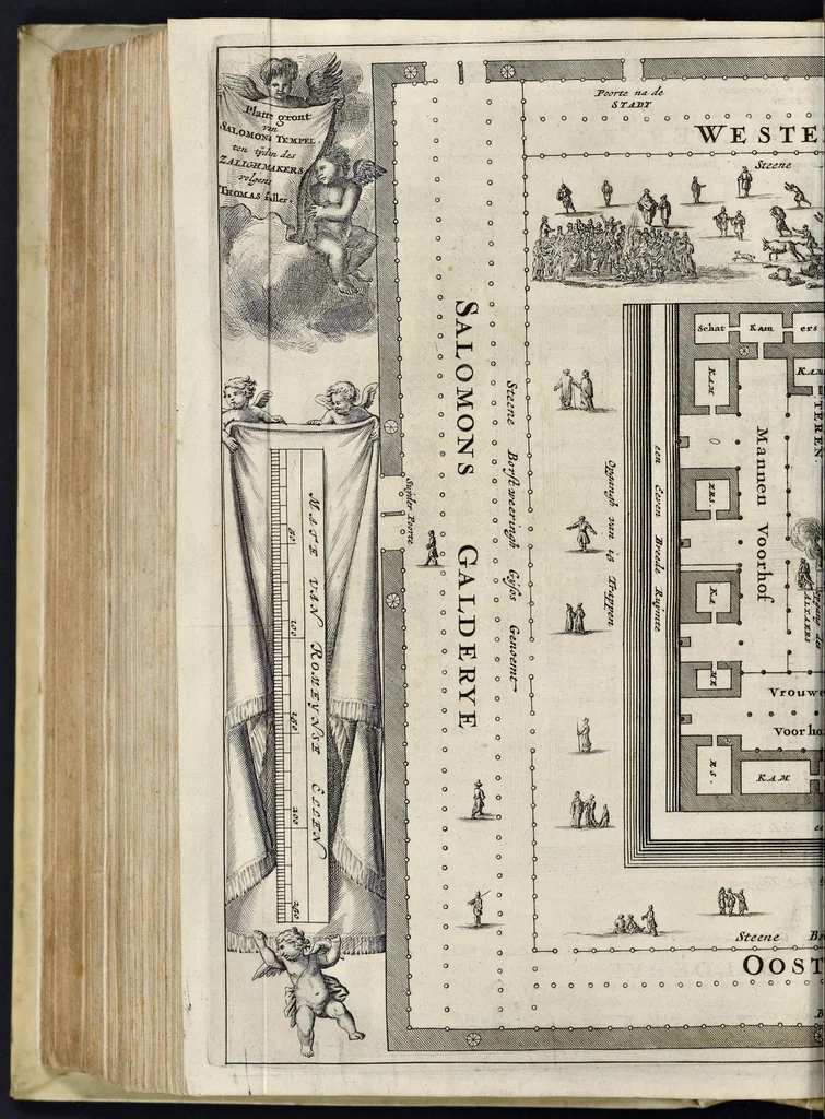 An illustration from Naukeurige beschryving van gantsch Syrie, en Palestyn of Heilige Lant... Verrijkt met lantkaerten en afbeeldingen... in koper gesneden, 1677, leaf 837