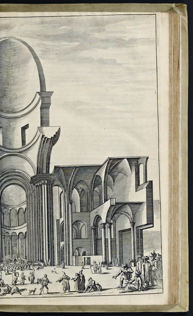 An illustration from Naukeurige beschryving van gantsch Syrie, en Palestyn of Heilige Lant... Verrijkt met lantkaerten en afbeeldingen... in koper gesneden, 1677, leaf 880