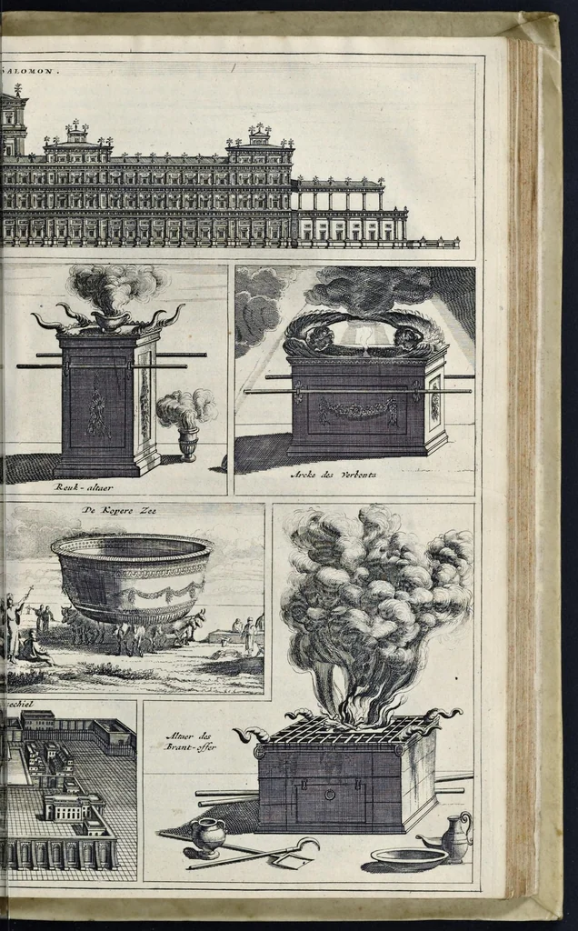 An illustration from Naukeurige beschryving van gantsch Syrie, en Palestyn of Heilige Lant... Verrijkt met lantkaerten en afbeeldingen... in koper gesneden, 1677, leaf 888
