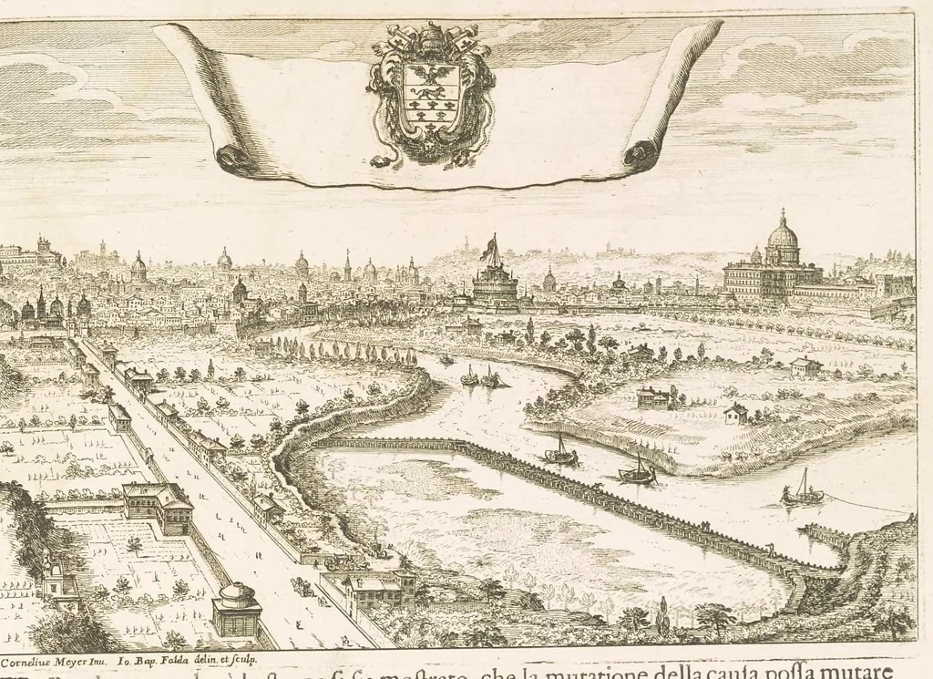 An illustration from [Proposals for the regulation of the River Tiber], 1679, leaf 26