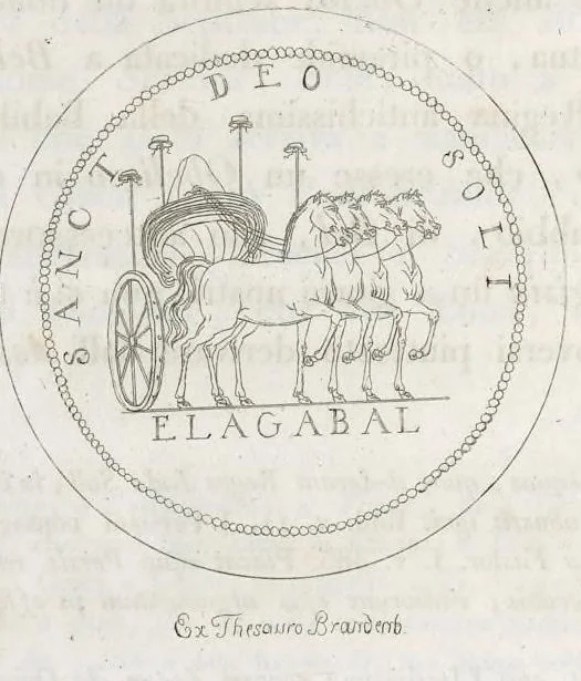 An illustration from Illustrazione d'uno zodiaco orientale del cabinetto delle medaglie di Sua Maestaea a Parigi : scoperto recentemente presso le sponde del Tigri in vicinanza dell'antica Babilonia : monumento, che serve ad illustrare la storia dell'astronomia, ed altri punti interessanti dell'antichità, 1811, leaf 21