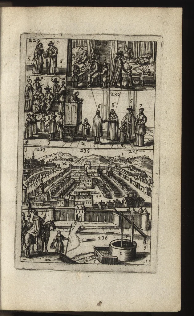 An illustration from Eerste deel der school-geleertheyd, genoemt Het portael : inhoudende de grondtveste der dingen, en onser wijsheyd omtrent de dingen, als mede der latijnschen tael met de moeder-tael ... = Joh. Amos ComenI prima pars Scholasticae eruditionis, dicta vestibulum : continens fundamenta rerum, & nostrae sapientiae circa res, ut & latinae linguae cum vernacula, 1658, leaf 82