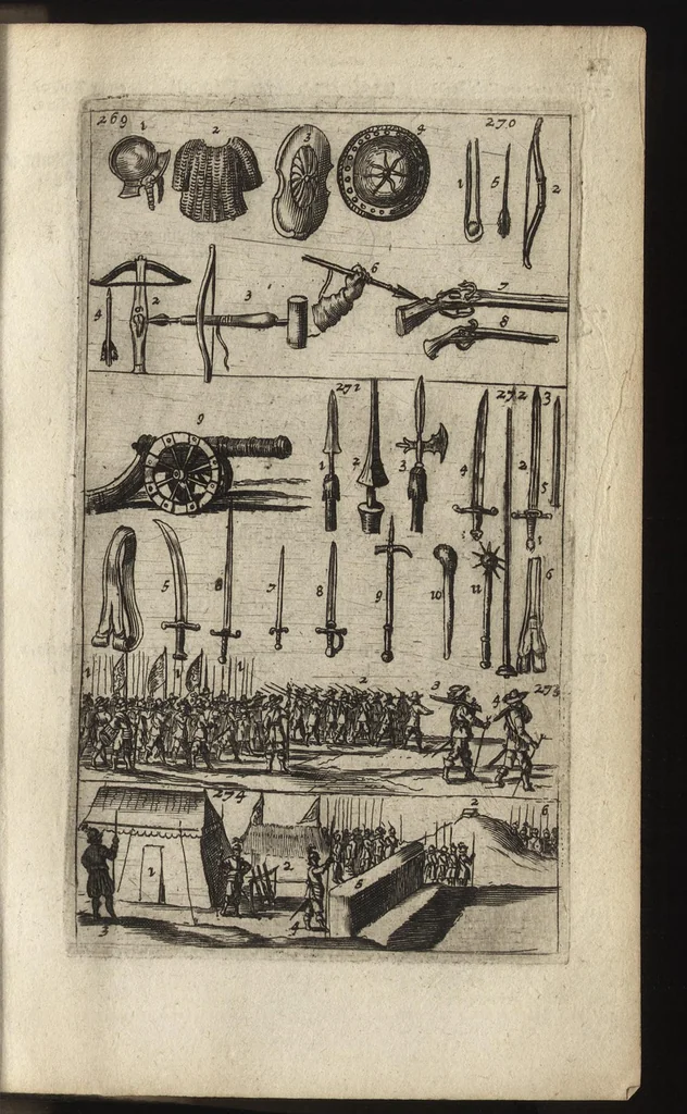 An illustration from Eerste deel der school-geleertheyd, genoemt Het portael : inhoudende de grondtveste der dingen, en onser wijsheyd omtrent de dingen, als mede der latijnschen tael met de moeder-tael ... = Joh. Amos ComenI prima pars Scholasticae eruditionis, dicta vestibulum : continens fundamenta rerum, & nostrae sapientiae circa res, ut & latinae linguae cum vernacula, 1658, leaf 94