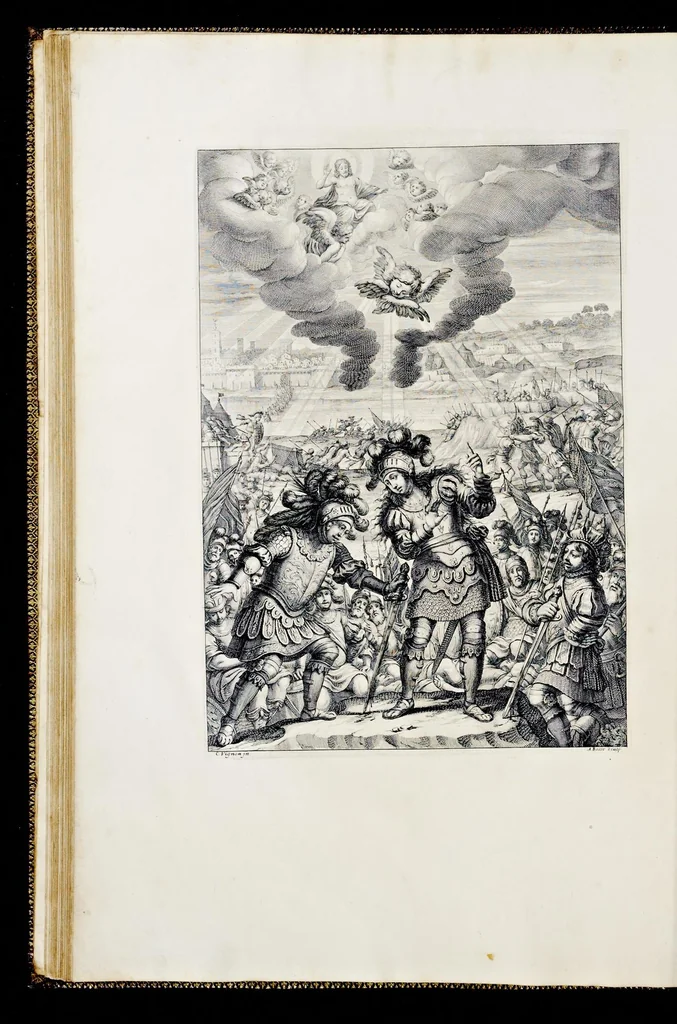 An illustration from La Pucelle, ou, La France deliuree : poëme heroïque, 1656, leaf 101