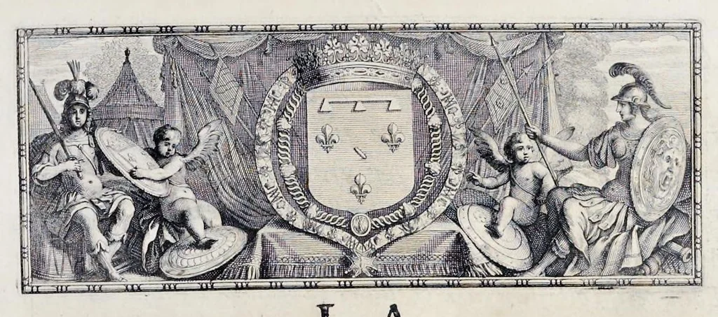 An illustration from La Pucelle, ou, La France deliuree : poëme heroïque, 1656, leaf 102
