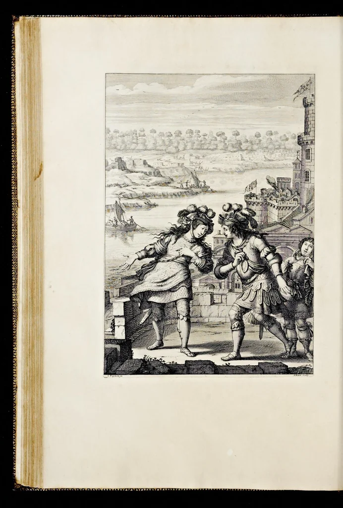 An illustration from La Pucelle, ou, La France deliuree : poëme heroïque, 1656, leaf 187