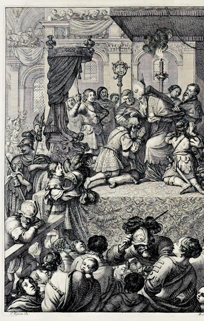 An illustration from La Pucelle, ou, La France deliuree : poëme heroïque, 1656, leaf 371