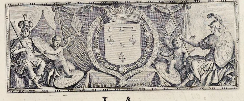 An illustration from La Pucelle, ou, La France deliuree : poëme heroïque, 1656, leaf 498