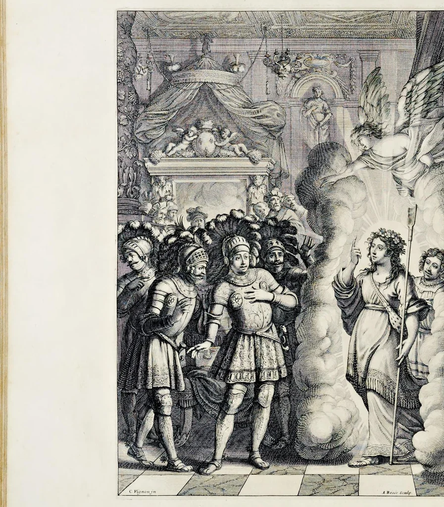 An illustration from La Pucelle, ou, La France deliuree : poëme heroïque, 1656, leaf 59
