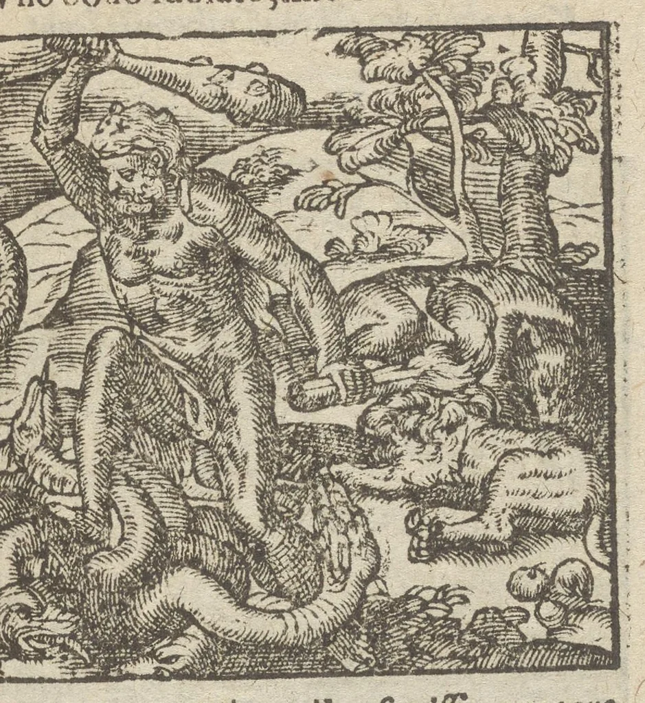 An illustration from Emblemata, et aliqvot nvmmi antiqvi operis, Ioan. Sambvci Tirnaviensis Pannonii, 1576, leaf 130