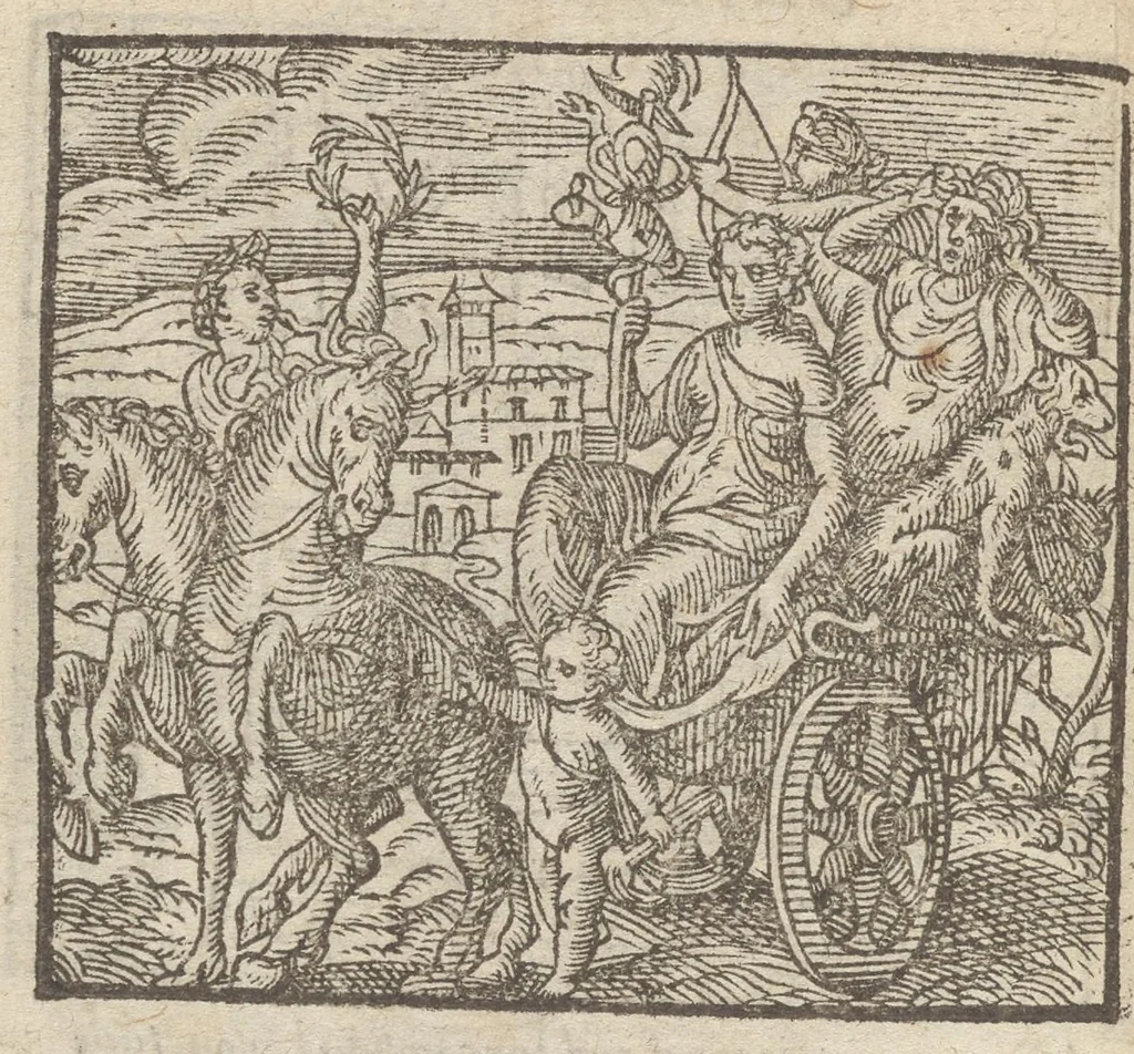 An illustration from Emblemata, et aliqvot nvmmi antiqvi operis, Ioan. Sambvci Tirnaviensis Pannonii, 1576, leaf 155