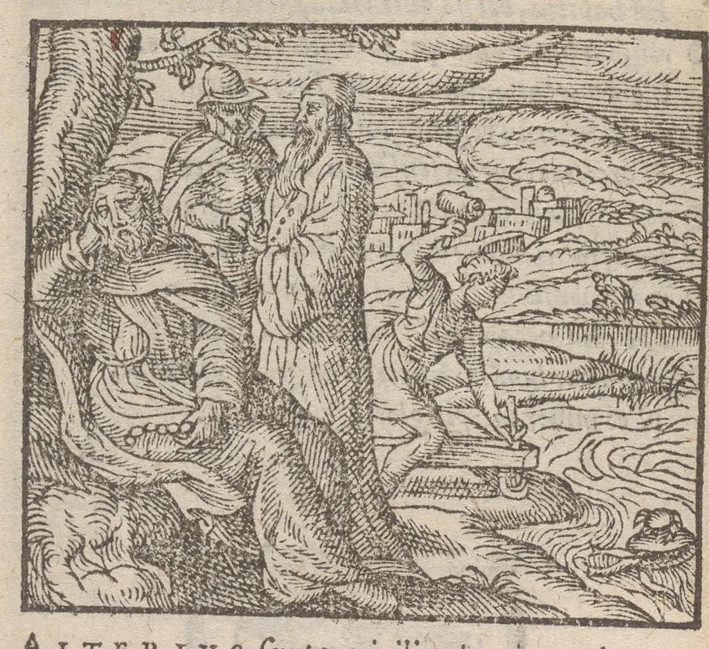 An illustration from Emblemata, et aliqvot nvmmi antiqvi operis, Ioan. Sambvci Tirnaviensis Pannonii, 1576, leaf 165