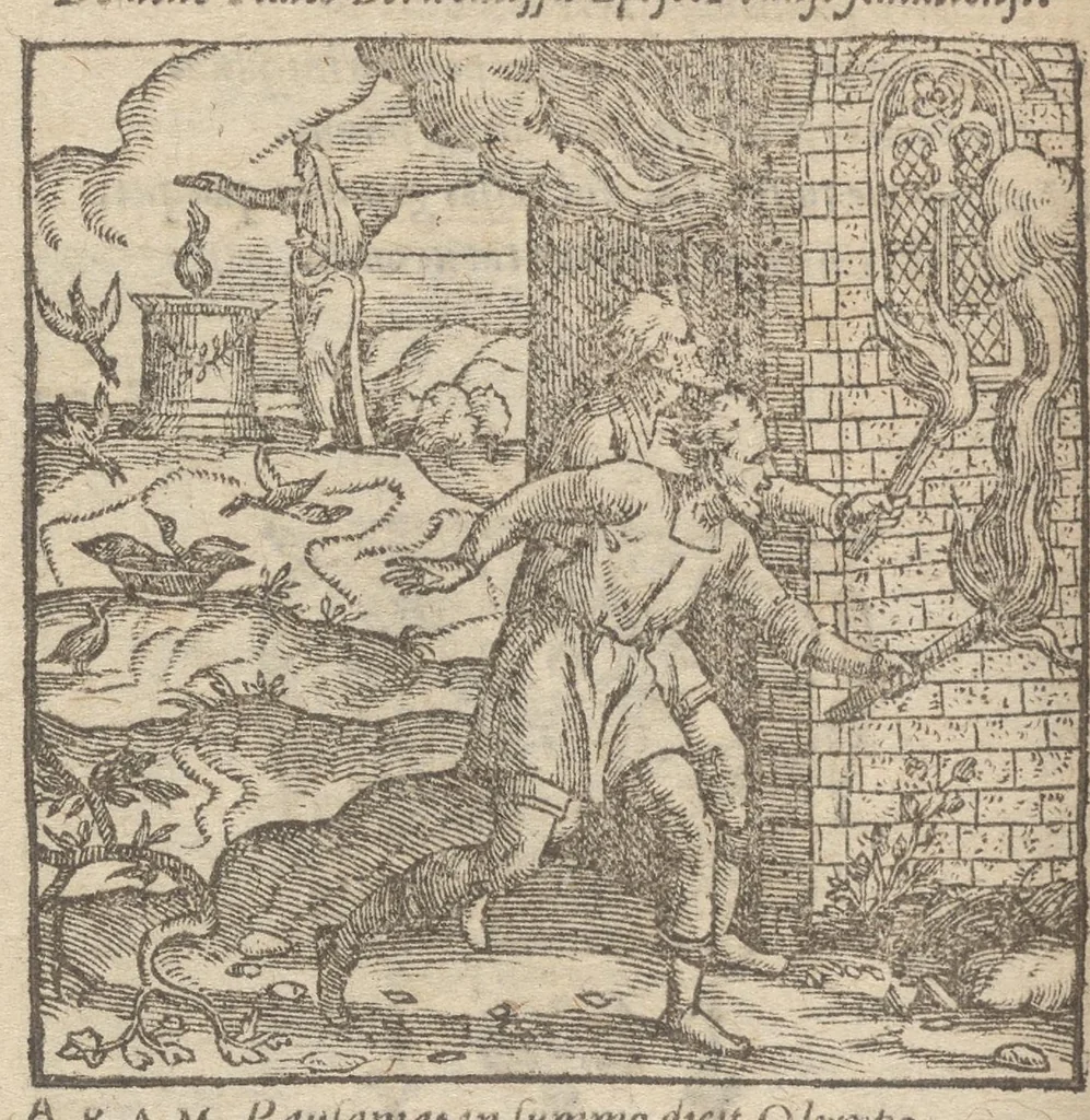An illustration from Emblemata, et aliqvot nvmmi antiqvi operis, Ioan. Sambvci Tirnaviensis Pannonii, 1576, leaf 271
