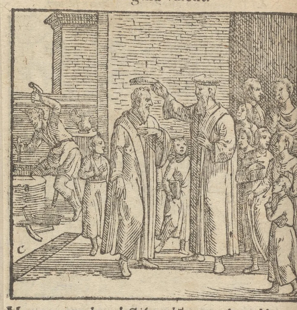 An illustration from Emblemata, et aliqvot nvmmi antiqvi operis, Ioan. Sambvci Tirnaviensis Pannonii, 1576, leaf 283