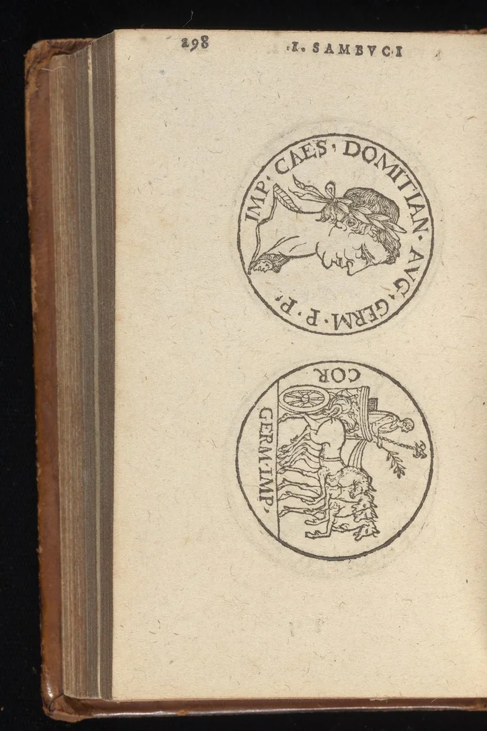 An illustration from Emblemata, et aliqvot nvmmi antiqvi operis, Ioan. Sambvci Tirnaviensis Pannonii, 1576, leaf 301