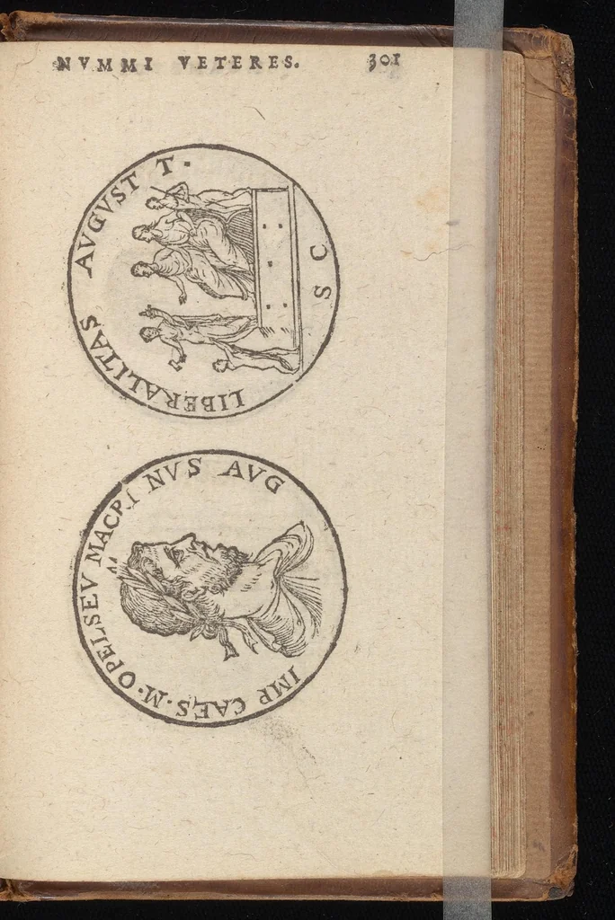 An illustration from Emblemata, et aliqvot nvmmi antiqvi operis, Ioan. Sambvci Tirnaviensis Pannonii, 1576, leaf 304