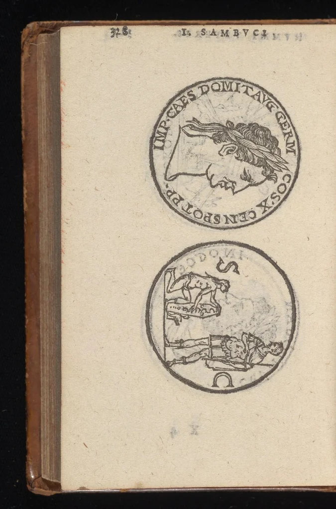 An illustration from Emblemata, et aliqvot nvmmi antiqvi operis, Ioan. Sambvci Tirnaviensis Pannonii, 1576, leaf 331