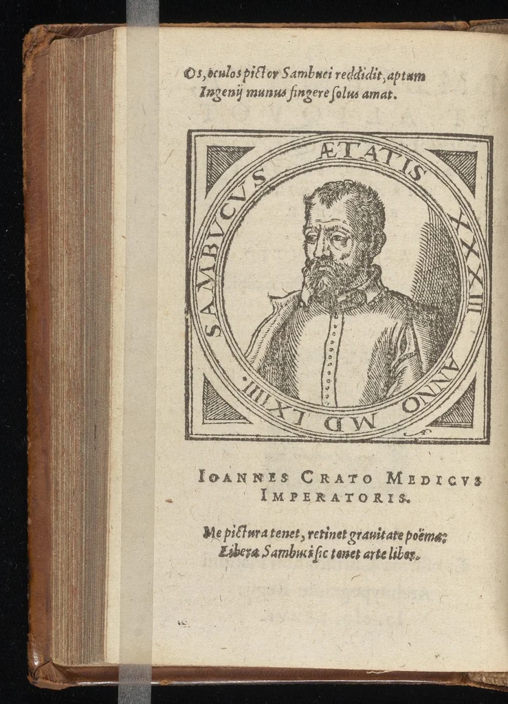 An illustration from Emblemata, et aliqvot nvmmi antiqvi operis, Ioan. Sambvci Tirnaviensis Pannonii, 1576, leaf 5