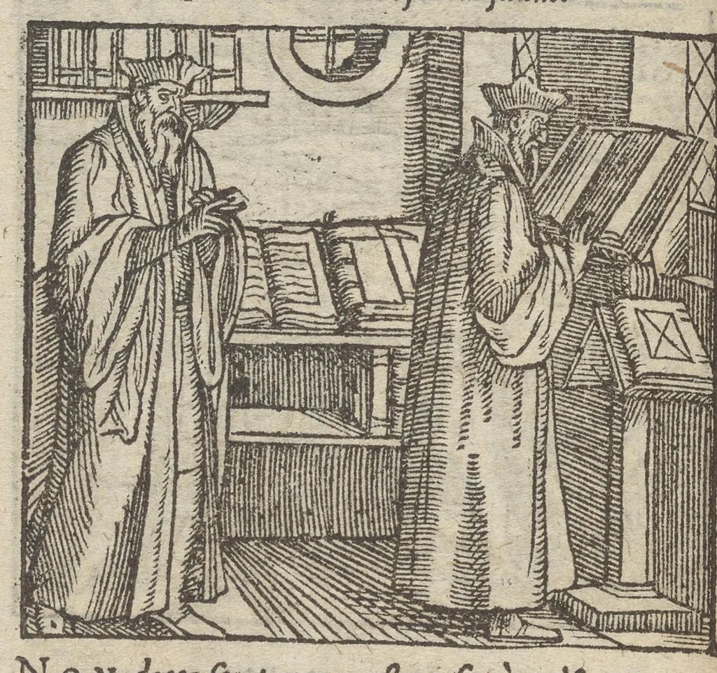 An illustration from Emblemata, et aliqvot nvmmi antiqvi operis, Ioan. Sambvci Tirnaviensis Pannonii, 1576, leaf 63