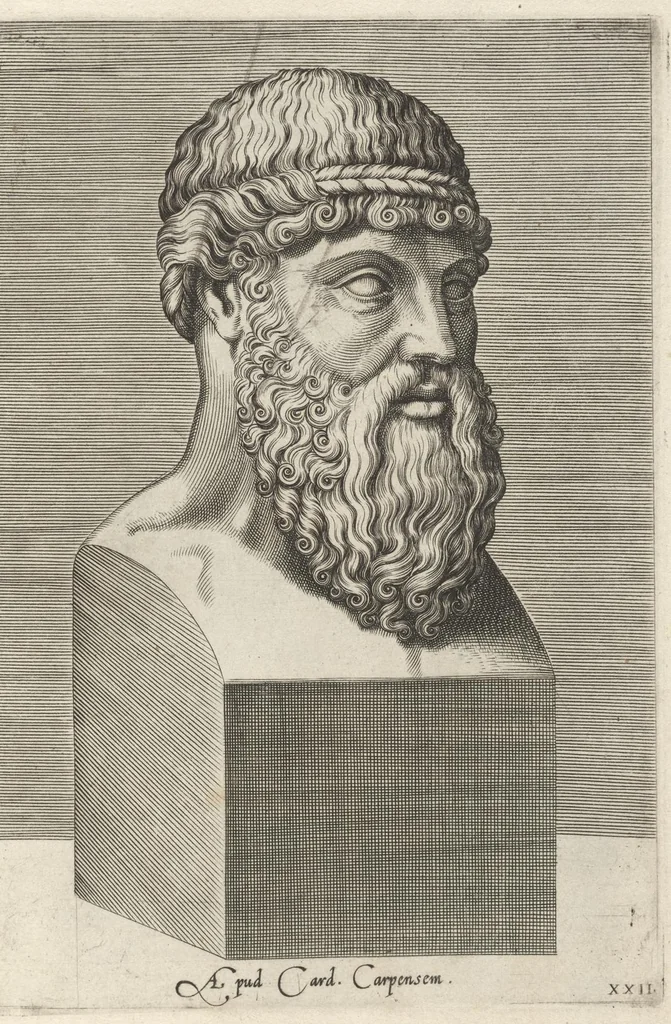 An illustration from Inlvstrivm viror vt extant in vrbe expressi vvltvs, 1569, leaf 56