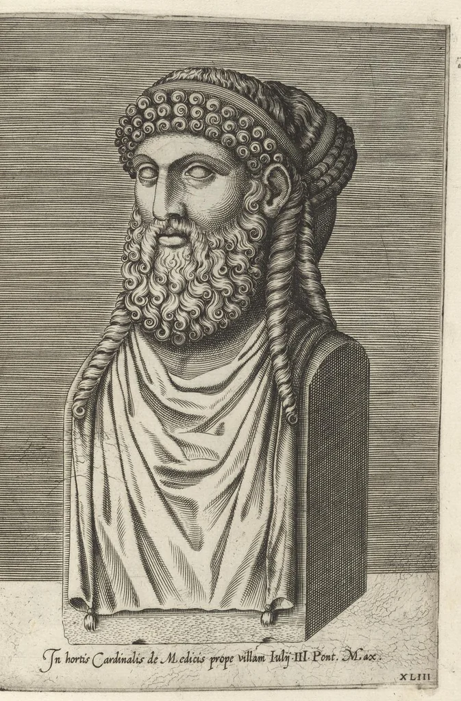 An illustration from Inlvstrivm viror vt extant in vrbe expressi vvltvs, 1569, leaf 98