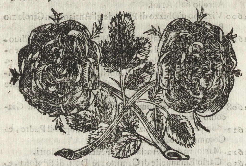 An illustration from Cronologia delle famiglie nobili di Bologna, con le loro insegne, e nel fine i cimieri : centuria prima, con vn breue discorso della medesima città, 1670, leaf 731