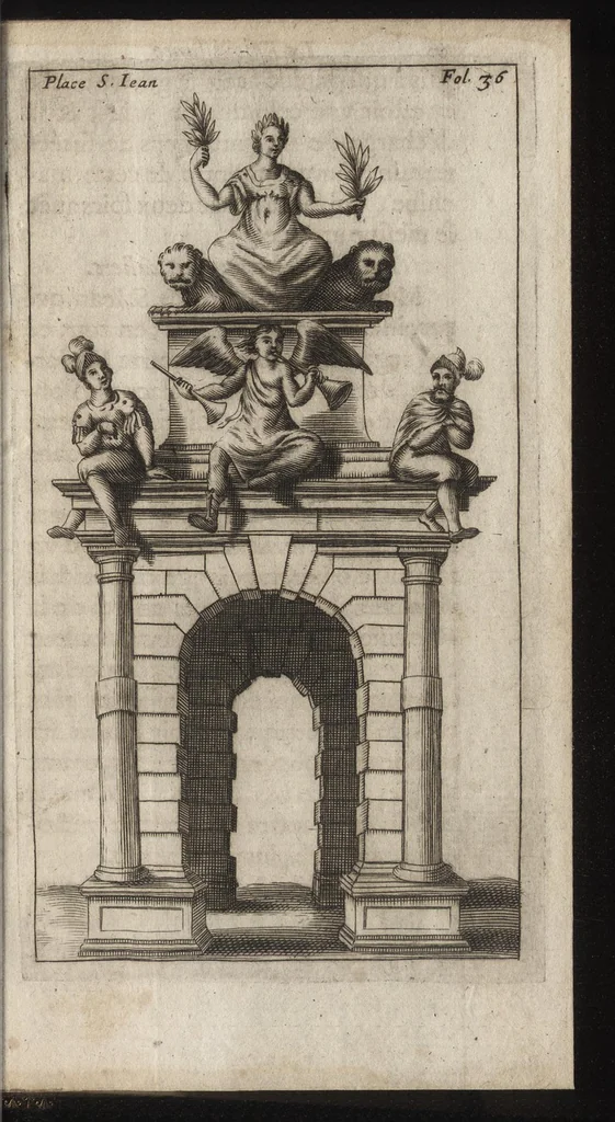 An illustration from Les reioüissances de la paix, auec vn recueil de diuerses pieces sur ce sujet, 1660, leaf 58