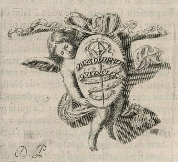 An illustration from Histoire genealogique de la royale maison de Sauoye : iustifiée par titres, fondations de monasteres, manuscripts, anciens monuments, histoires & autres preuues autentiques : enrichie de plusieurs portraits, seaux, monnoyes, sepultures & armoiries, 1660, leaf 435