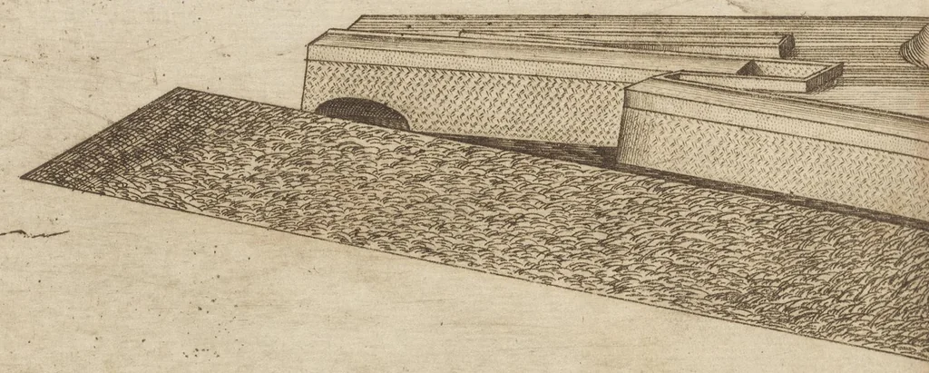 An illustration from Prospettiua di fortificationi : nella quale ogni intendente dell'arte militare speditamente vedrà ciò, che altroue del fabricare, diffendere, & espugnar fortezze si scorge, 1660, leaf 119