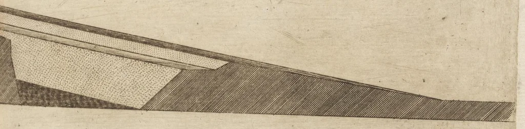 An illustration from Prospettiua di fortificationi : nella quale ogni intendente dell'arte militare speditamente vedrà ciò, che altroue del fabricare, diffendere, & espugnar fortezze si scorge, 1660, leaf 132