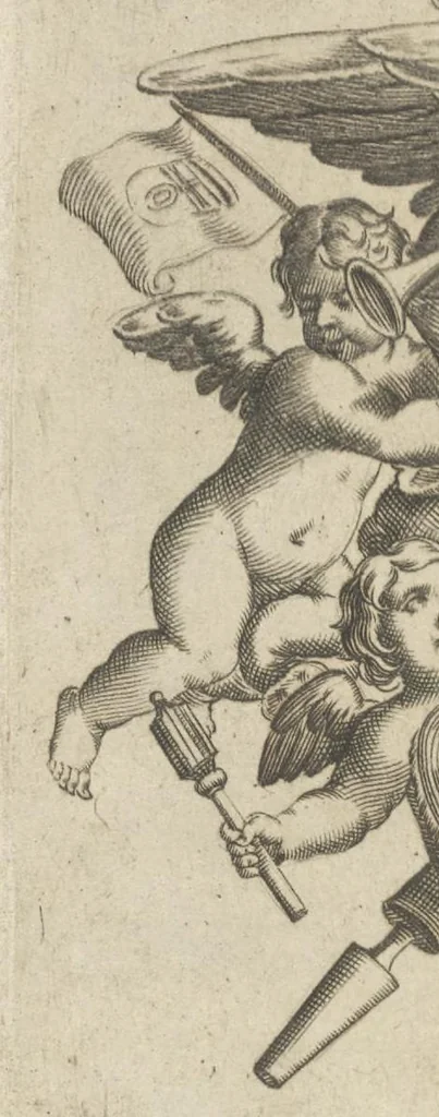 An illustration from Prospettiua di fortificationi : nella quale ogni intendente dell'arte militare speditamente vedrà ciò, che altroue del fabricare, diffendere, & espugnar fortezze si scorge, 1660, leaf 7