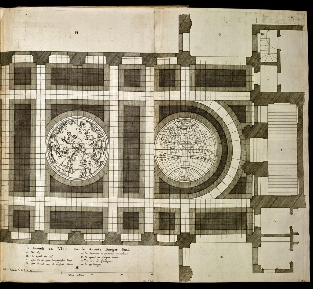 An illustration from Afbeelding van 't stadt huys van Amsterdam, 1664, leaf 62