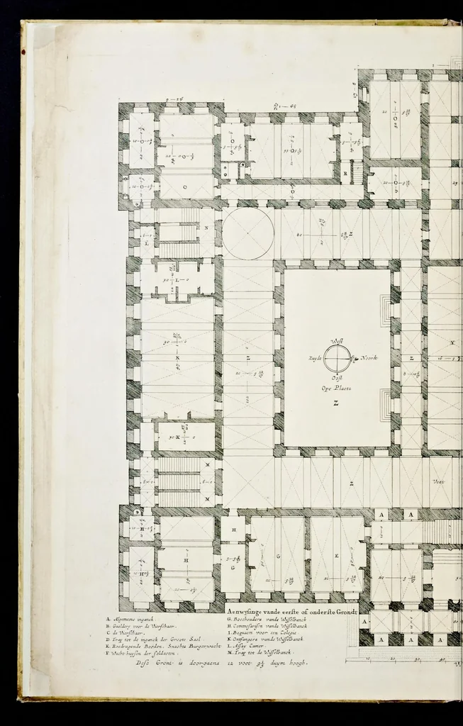 An illustration from Afbeelding van 't stadt huys van Amsterdam, 1664, leaf 9