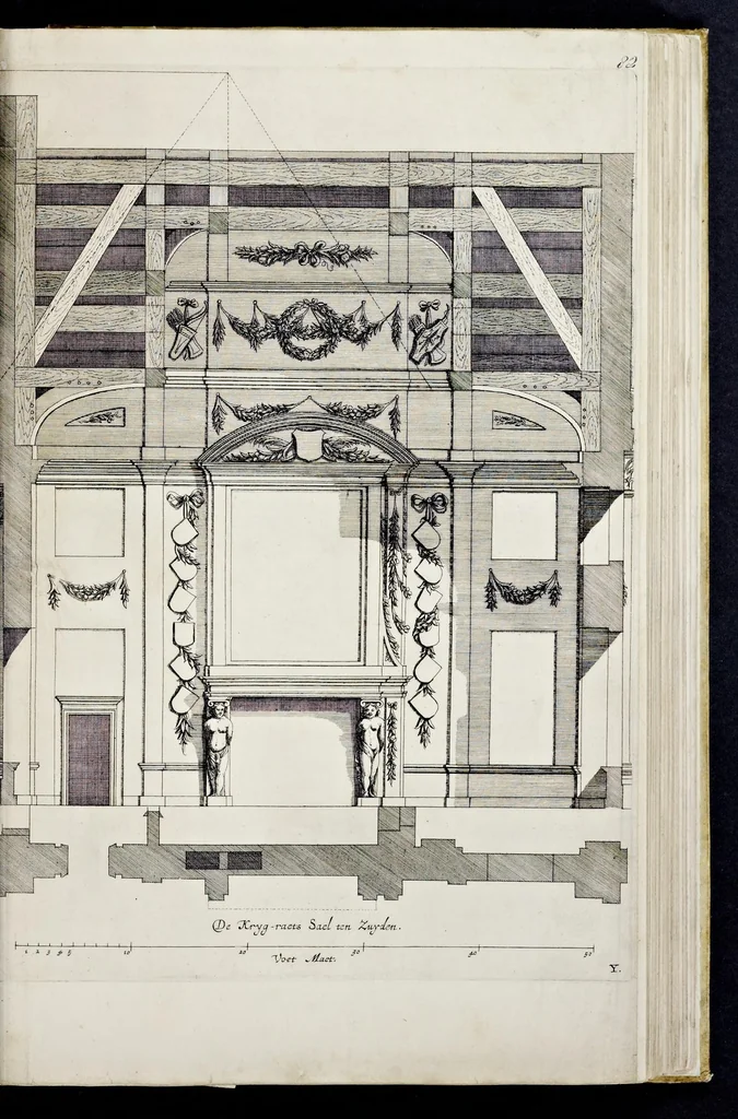 An illustration from Afbeelding van 't stadt huys van Amsterdam, 1664, leaf 94