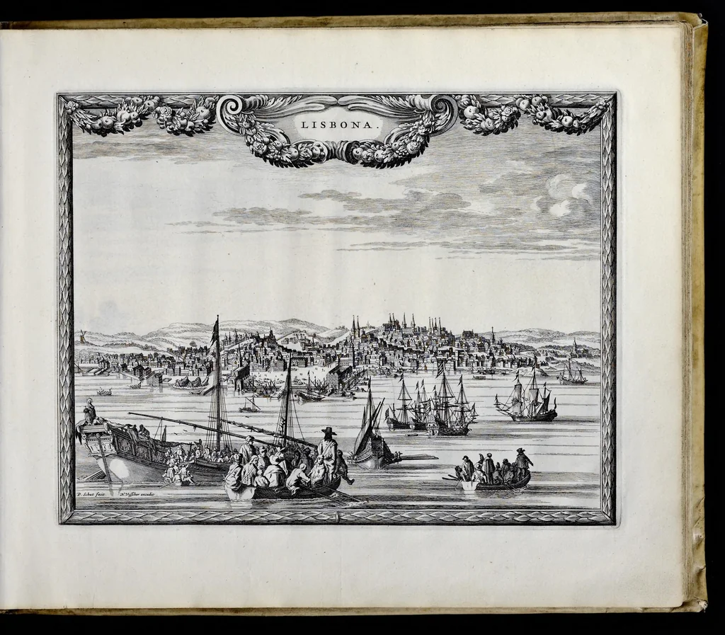 An illustration from Afbeeldinghe der voornaemste steden van Europa, 1660, leaf 24