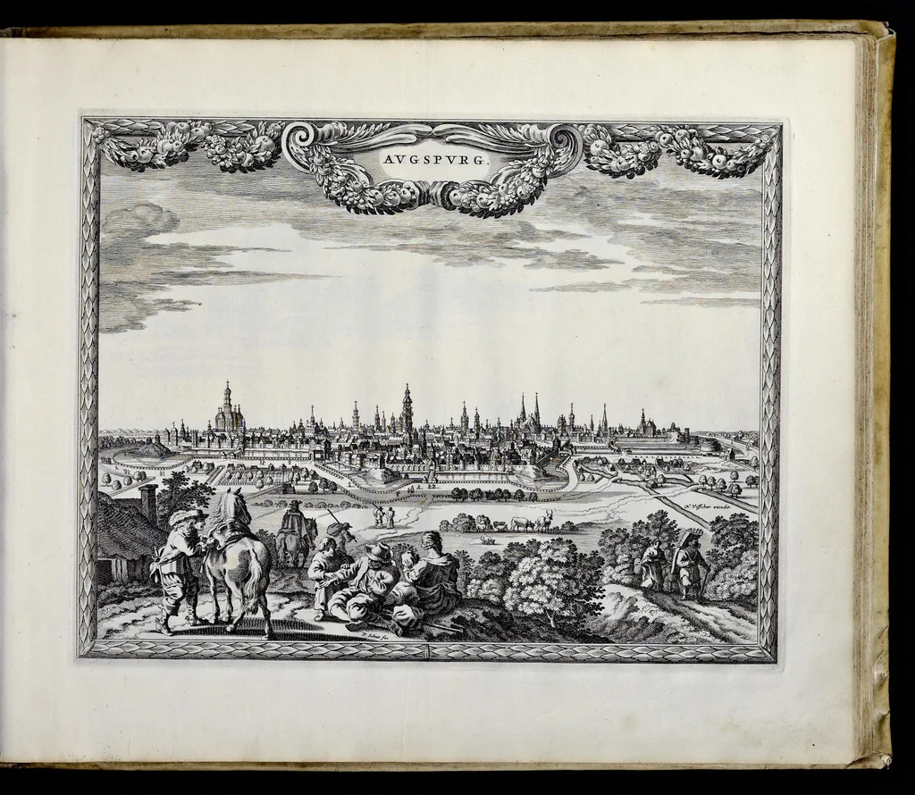 An illustration from Afbeeldinghe der voornaemste steden van Europa, 1660, leaf 46