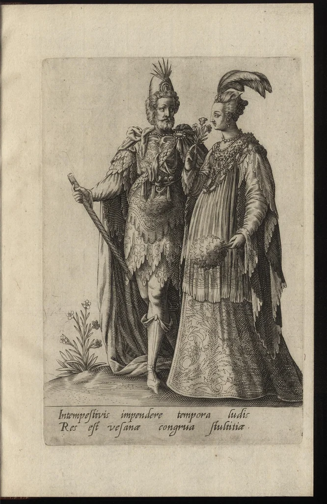 An illustration from Mascarades, 1597, leaf 16