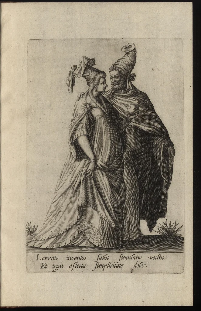 An illustration from Mascarades, 1597, leaf 24