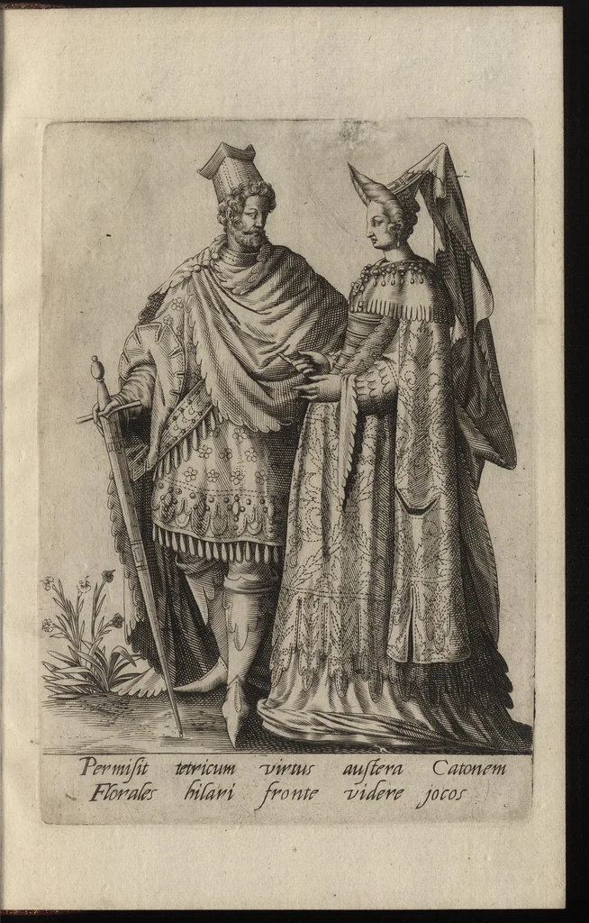 An illustration from Mascarades, 1597, leaf 56