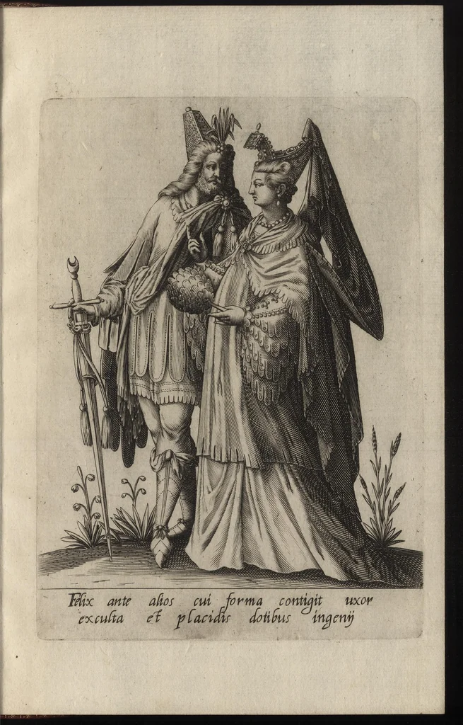 An illustration from Mascarades, 1597, leaf 58