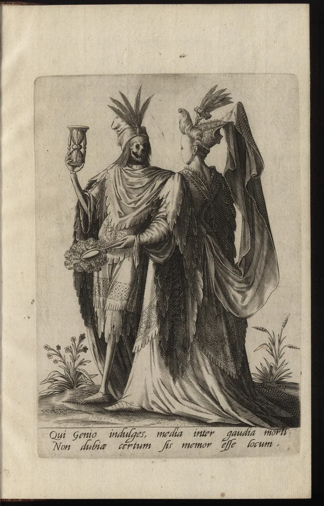 An illustration from Mascarades, 1597, leaf 60