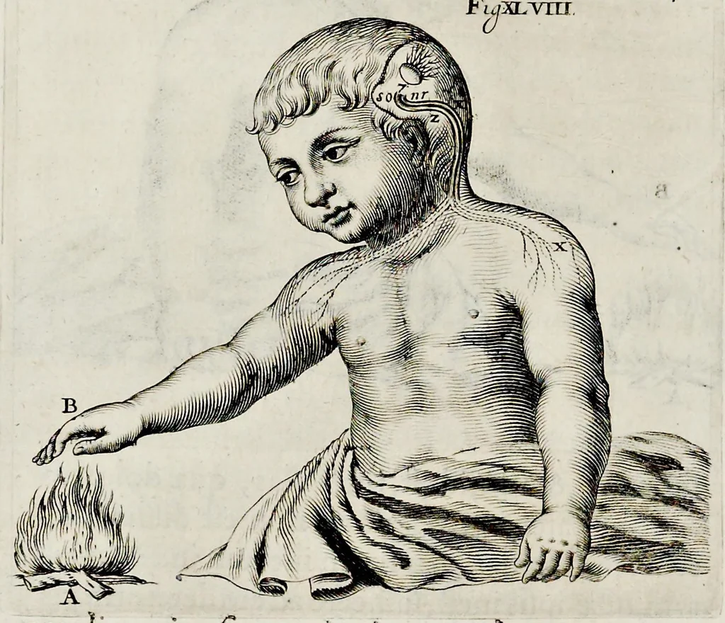 An illustration from De homine, 1662, leaf 159