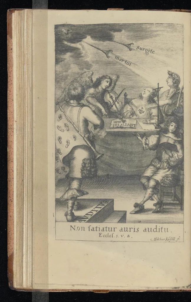 An illustration from Iacobi Balde è Societate Jesu Urania victrix, 1663, leaf 115