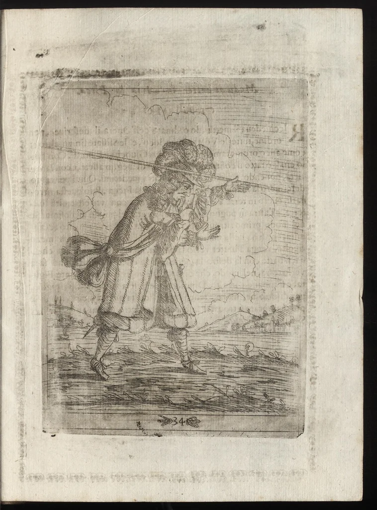 An illustration from Li trastulli guerrieri, 1668, leaf 118