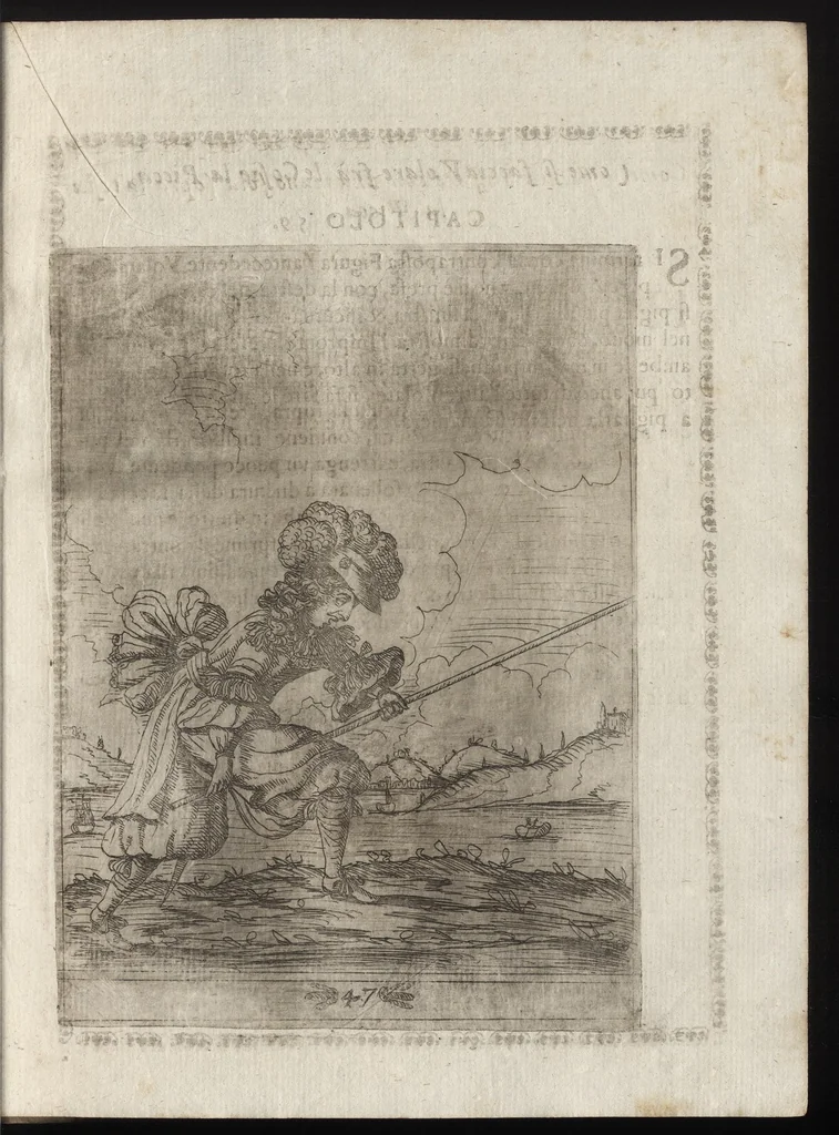 An illustration from Li trastulli guerrieri, 1668, leaf 144