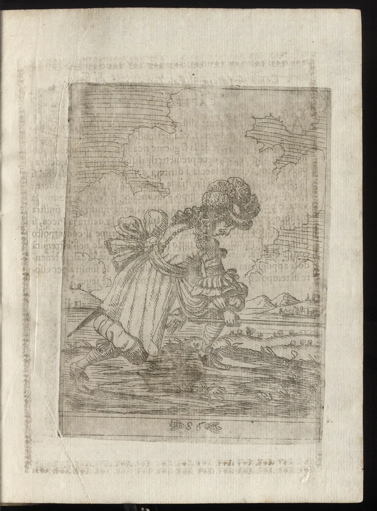 An illustration from Li trastulli guerrieri, 1668, leaf 162