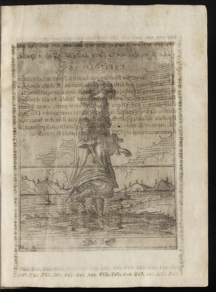 An illustration from Li trastulli guerrieri, 1668, leaf 180